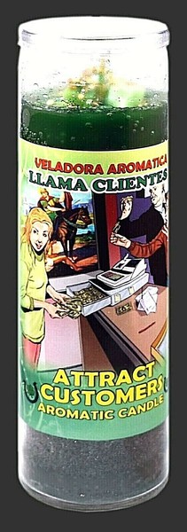 VELA CÓCTEL AROMÁTICO VELA ATRAE CLIENTES - LLAMA CLIENTES