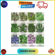 Herb Seeds Variety Pack Culinary Herb Collection (12 Individual Herbs for P