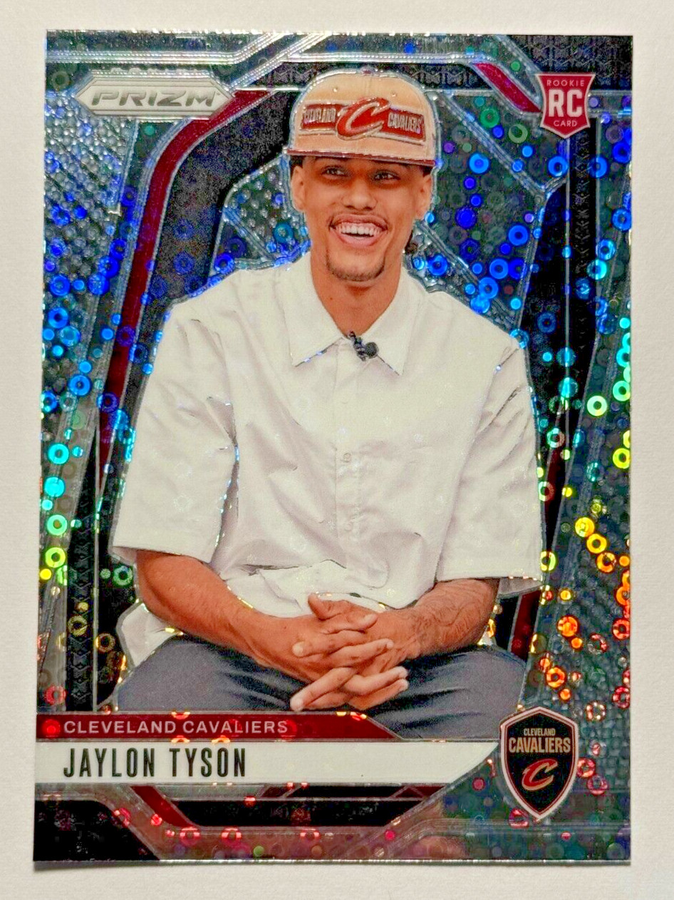 2024-25 Panini Prizm #228 JAYLON TYSON RC Variation Fast Break Prizm Disco