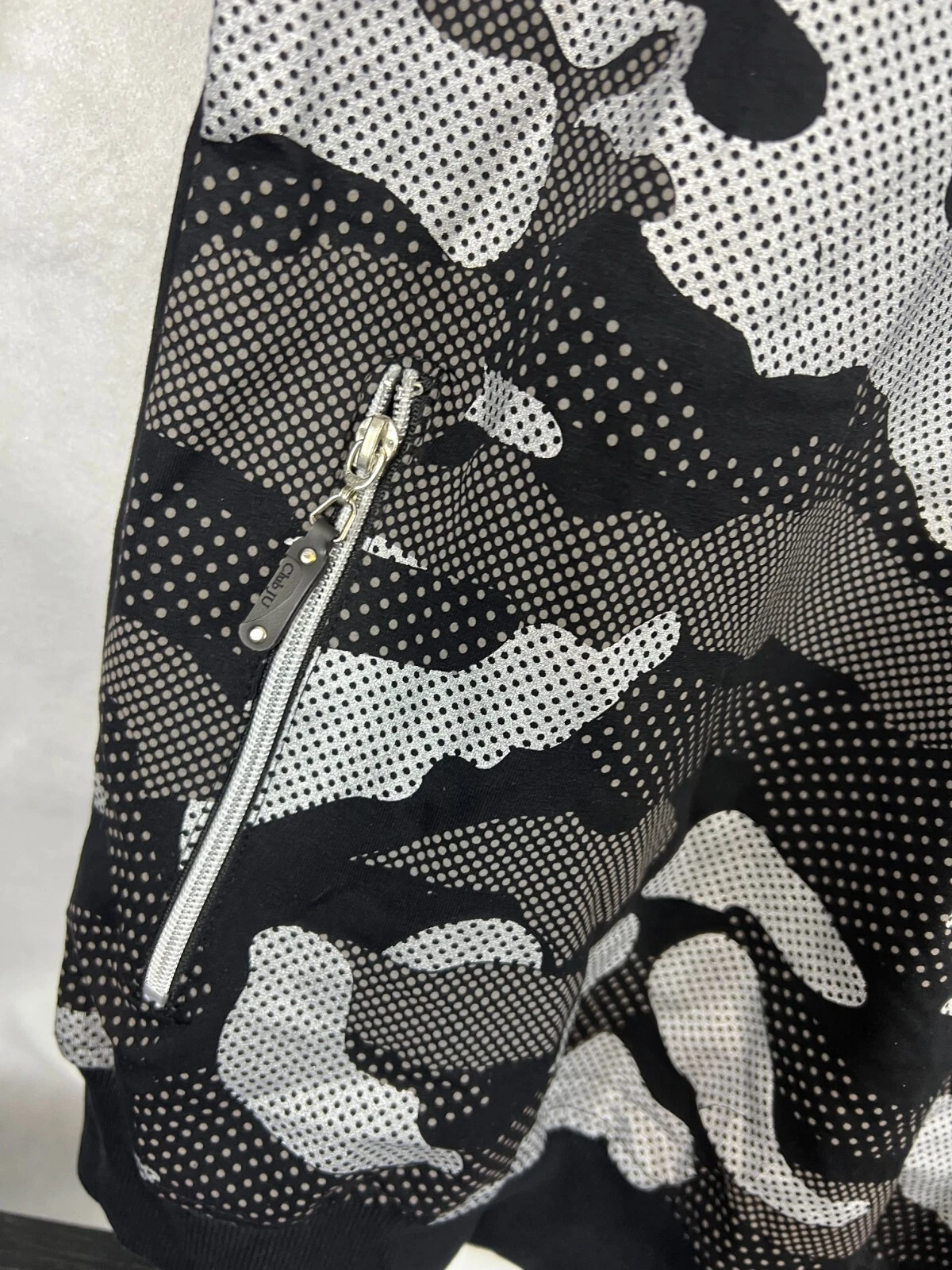 VETEMENTS Felpa con cappuccio Club JU Abbigliamento nera mimetica donna XXL tasche con cerniera nuova