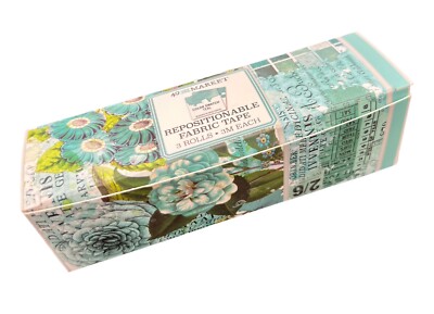 Color Swatch: Teal Fabric Tape Assortment-3 Rolls