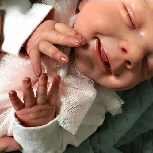 49cm Reborn Baby Puppe Ganzkörper-Vinyl Mädchen Junge Geburtstagsgeschenk - Photo 1/4