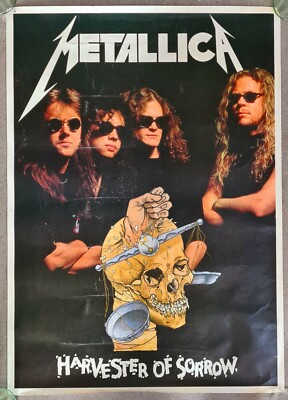 Metallica Harvester of Sorrow original 1988 poster metal | eBay