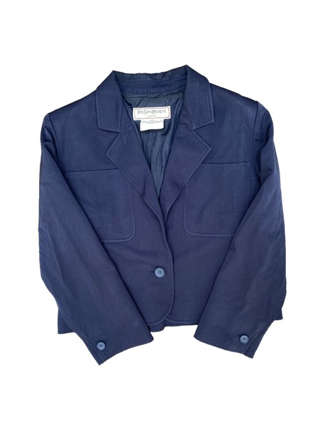Yves Saint Laurent Paris   SS 1985 Vintage navy blazer  Size 42 / fits M