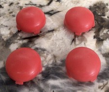 Little Tikes Cozy Coupe Car Wheel Red Center Cap Replacement Lot Of 4