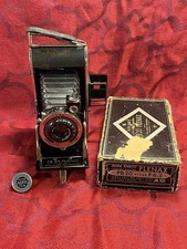 Ansco Agfa PB 20 Plenax Vintage Folding Film Camera Untested Parts Repair --8960