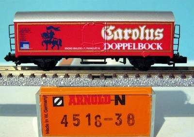 Arnold 4518-38 DB Kühlwagen,Bierwagen Ichqrs Carolus Doppelbock,OVP,M 1:160