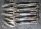 S Kirk & Son King Lot of 5 Sterling Dinner Forks 300 Grams 925