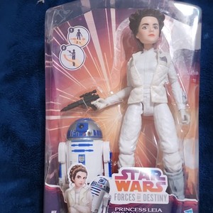 Star Wars 7pc Lot Leia, R2-D2, Darth Vader,  Storm Trooper