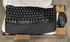 Logitech Wave Keys MK670 Wireless Ergonomic Keyboard Mouse Combo Graphite