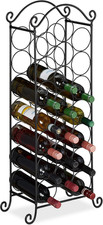 Portabottiglie, 21 Bottiglie, Decorativo, Cantinetta per La Cucina, Cantina, Bar