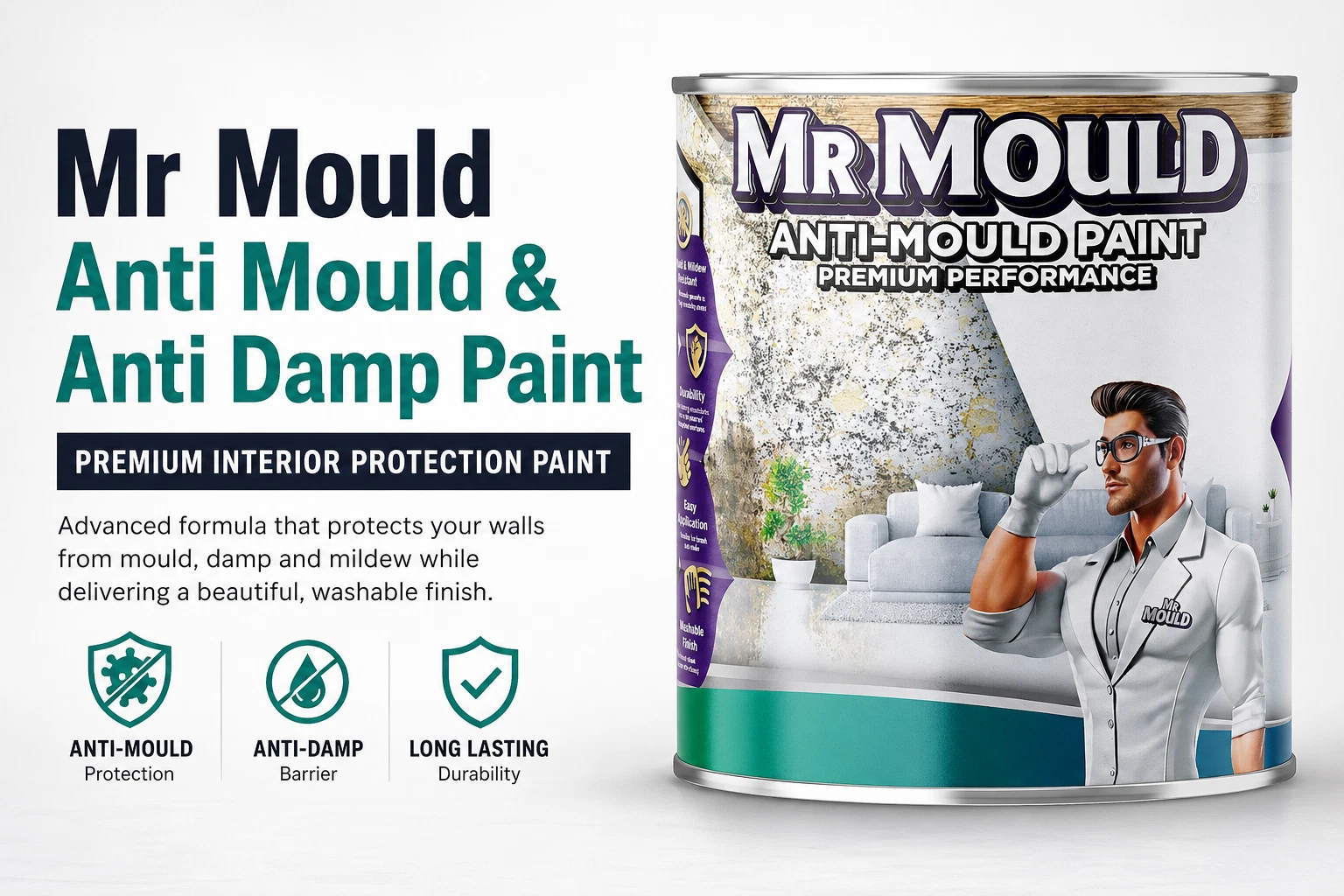 Mr Mould Anti Mould & Anti Damp Paint