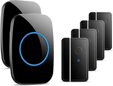 Door Chime When Door Opens, FullHouse Door Sensor Wireless Entry Alarm with 1000