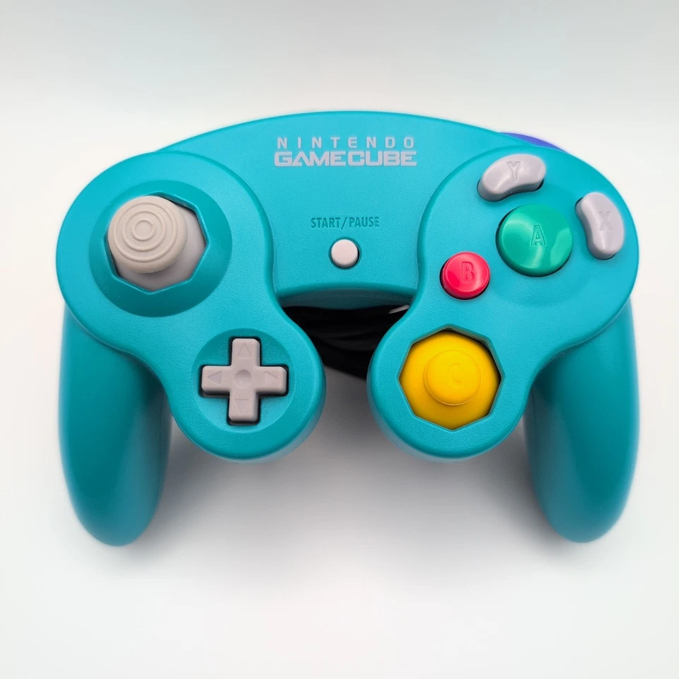 Nintendo Gamecube Controller Emerald Blue DOL-003 OEM Official Genuine Boxed - Image 2 of 4