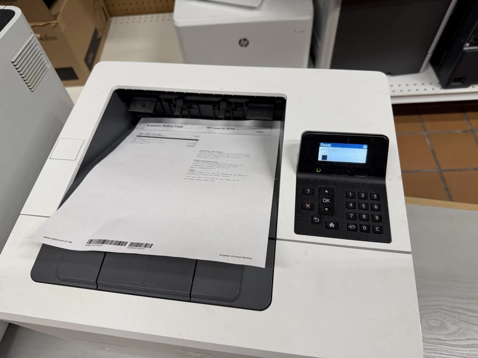 HP LaserJet Enterprise M506 Monochrome Printer Ethernet USB Tested 100% INK - Image 2 of 3