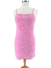 FOREVER 21 Barbie Pink Floral Terry Square Neck Strappy Bodycon Mini