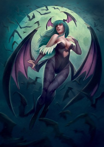 AUTHENTIC Storm Collectibles Morrigan Aensland Darkstalkers Figure NEVER OPENED