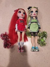Rainbow High Cheer Complete Lot Of 2 Ruby Anderson And Jade Hunter Dolls