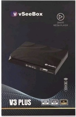 2025 vSeeBox V3 Plus Android TV Box | 64GB | Voice Remote | 4K UHD | Fast Ship