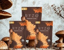  Pack Of 3 Ryse Organic Mushroom Coffee 6 Adaptogenic Mushroom Free Shipping 