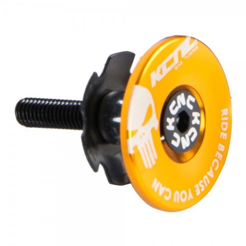 KCNC Adresskappenlogo mit Spinne AHEADSET CAP KIT II 1-1/8 SKULL - Bild 1 von 6