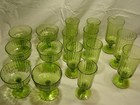 Lenox Casual Green  Glasses Set of 16  Mid century 1965 Lime Green! — photo 1