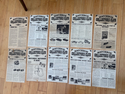 10 1968 TO 1973 MATCHBOX COLLECTORS CLUB NEWSLETTERS SUPERFAST