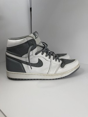 Jordan Air Jordan 1 High OG Stealth 555088-037 Gray White High Top Sneaker