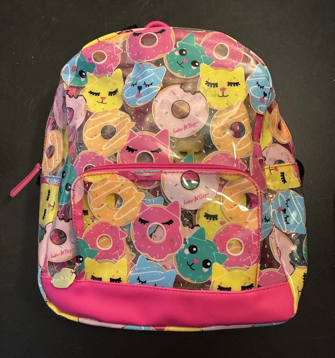 Betsey Johnson Pastel Rainbow Cat Backpack - Pink Blue Purple Betsey Johnson | Bags | Betsy Johnson Light Pink Backpack  main image 3