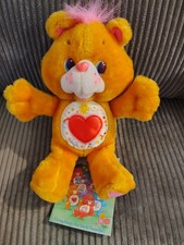 Vintage 1991 TENDERHEART BEAR Environmental Care Bear 12 Plush Orange