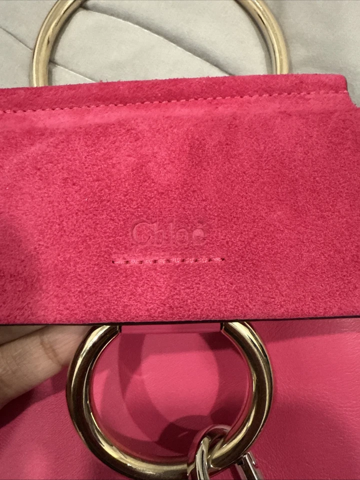 Chloe замши телячьей кожи мини Faye браслет сумка розовый - Изображение 4 из 4