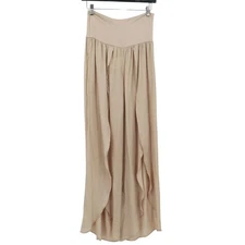 Wishlist Palazzo Pants Women M Beige Ethereal Boho Fairy Grunge Romantic NWT