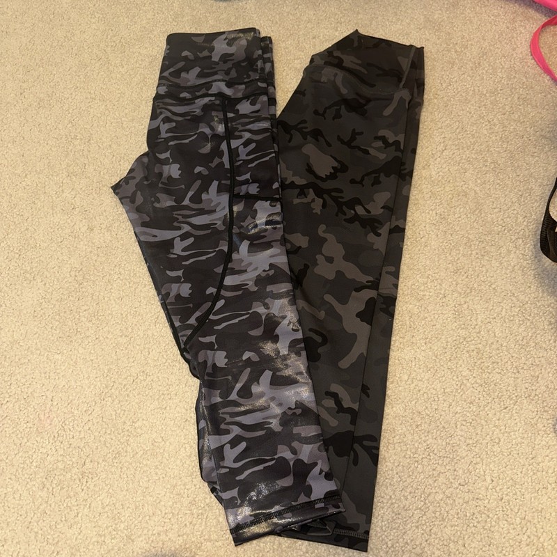 ZYIA Active Evening Camo Cropped Leggings Size 6-8