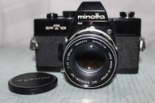 Exc Minolta SRT 101 Film Camera Black Body w/ 55mm f/1.7 MF Lens from Japan