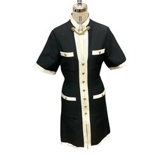 Gucci Short Sleeve Dress Black/Beige Size 40 Used