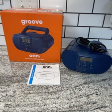 Onn Portable CD Boombox Groove Player Digital FM Radio 2290