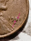 1951 D U.S. Lincoln Wheat Penny Free S&H BIN535 Die Chip In 5 On The Date