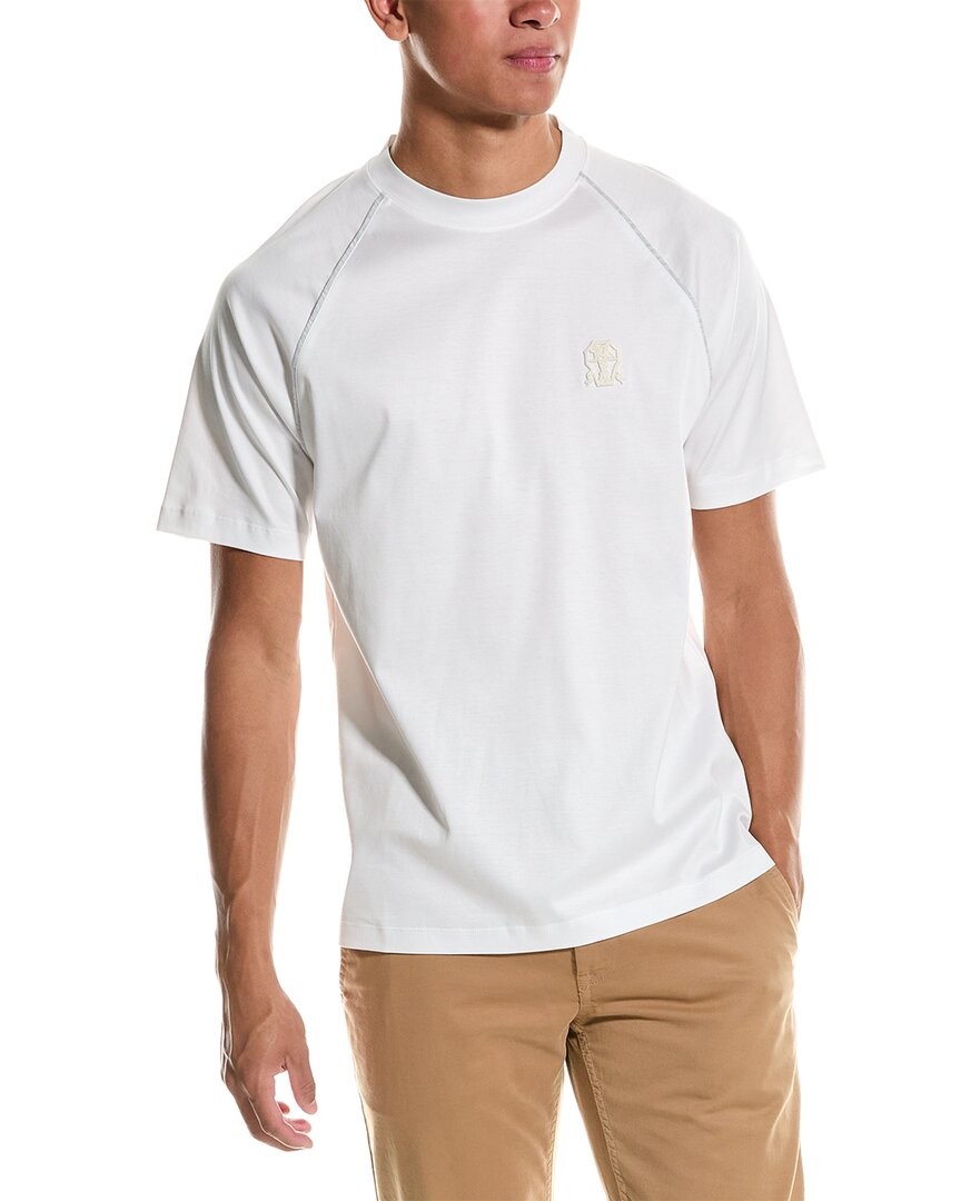 Мужская приталенная футболка Brunello Cucinelli Slim Fit 60390₽