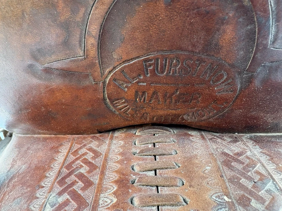 AL Furstnow , Miles City MN . 15” Old School Saddle - Image 4 of 4