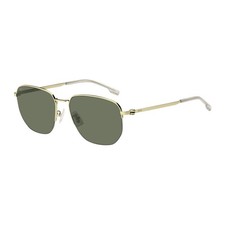 Hugo Boss BOSS 1538/F/SK 0J5GQT Gold/Green 57-18-145 Sunglasses New Authentic