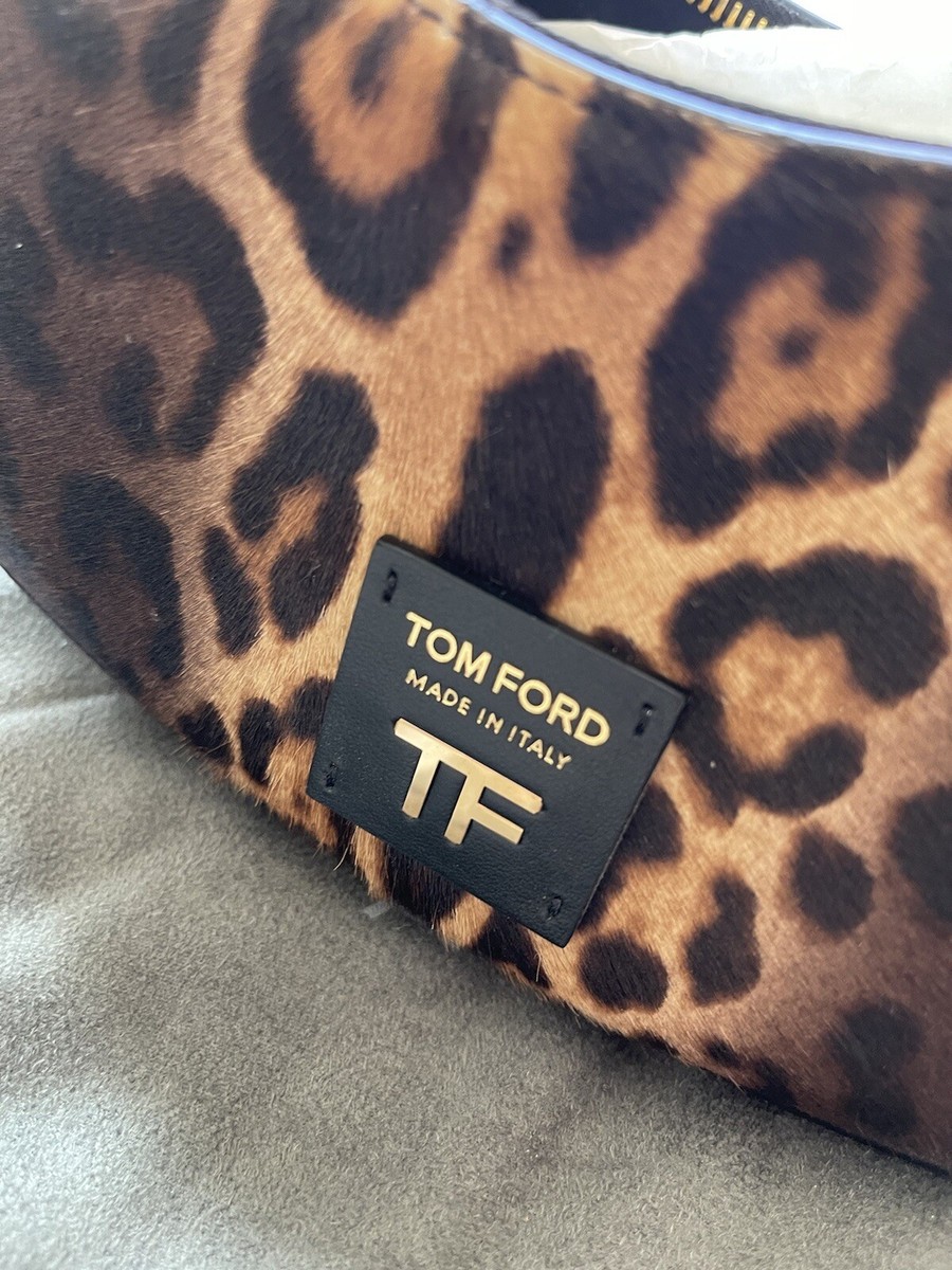 Tom Ford Purse SHADED CALF HAIR ANIMALIER BIANCA MINI HOBO Tom Ford Purse SHADED CALF HAIR ANIMALIER BIANCA MINI HOBO