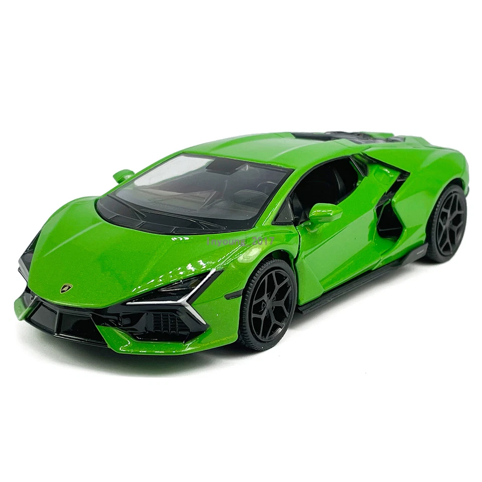 1/32 Scale Lamborghini Revuelto Model Car Diecast Toy Cars Toys for Kids Green - Image 3 of 4