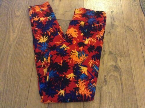 T-Shirt Femme LuLaRoe Perfect T - Motif Floral Violet/Bleu/Beige - Taille S - Neuf