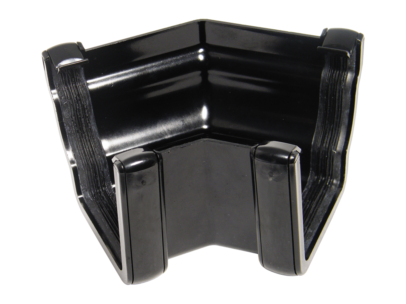 Floplast Guttering RAN4BL 110mm Niagara Ogee - 135* External Angle - Black