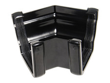 Floplast Guttering RAN4BL 110mm Niagara Ogee - 135* External Angle - Black