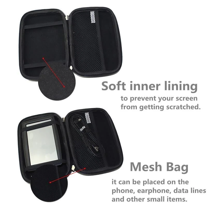 Carrying Portable Protect EVA Case Bag for Garmin ZUMO XT2 XT Motorcycle GPS Acs - Image 2 of 4