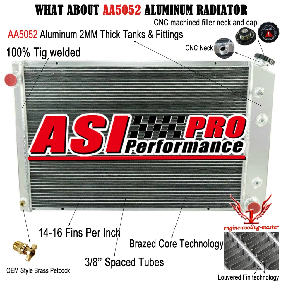 4 Row Radiator Electric Fan Shroud for 73-91 Chevy GMC C10 K20 30 1500 Suburban - Image 2 of 4