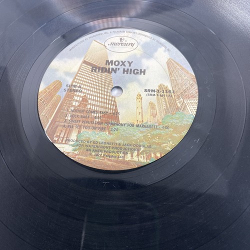 MOXY - Ridin' High 1977 Vinyl Record LP VG+ Mercury SRM-1-1161 CLASSIC ROCK - Picture 3 of 5