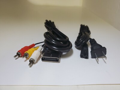 NEW AC Power cord +  AV Audio Video Composite Cable cord For the Microsoft XBOX