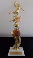 Basketball Male 15" Color Scene Trophy